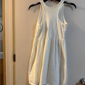 Old Navy Girls Ivory Sleeveless Knit Dress | Size XL (14)